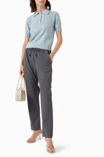 Bruno Tapered Pants in Virgin Wool Blend
