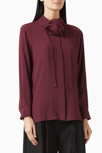 قميص كابيريا حرير كريب صيني