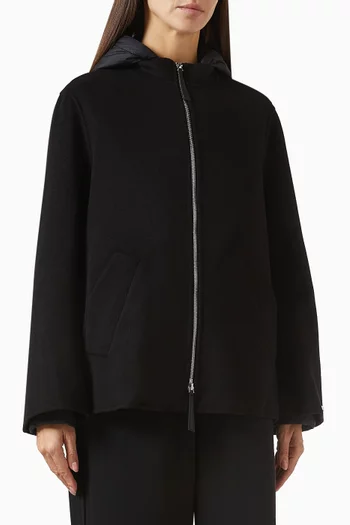 Saffico Zip Jacket in Wool-blend