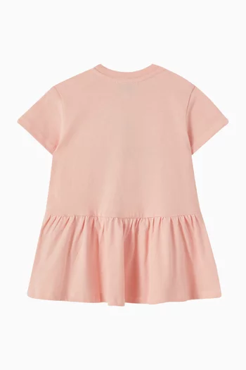 Logo-print Dress in Organic Cotton