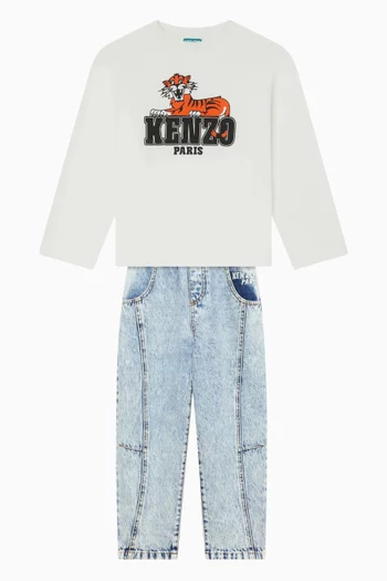 Straight-leg Jeans in Denim