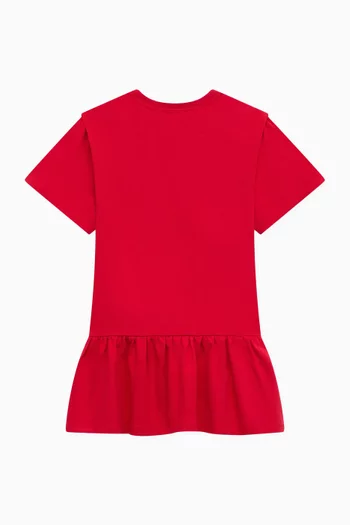 Logo-print Dress in Organic Cotton