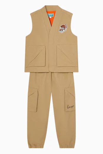 Logo Cargo Pants in Cotton