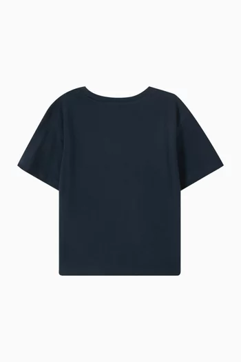 Logo-print T-shirt in Cotton Jersey