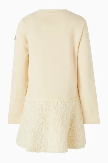 فستان بنمط سويت شيرت قطن