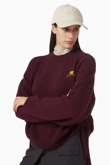 Embroidered Cap in Canvas