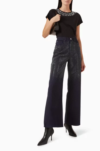 Racer T-shirt in Cotton-jersey