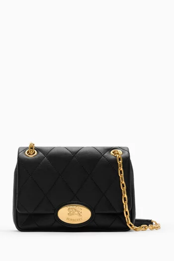 Small Strand Quilted Bag in Leather
