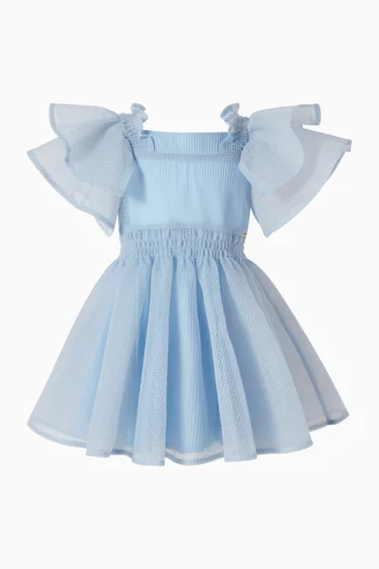 فستان بكشكش ودانتيل