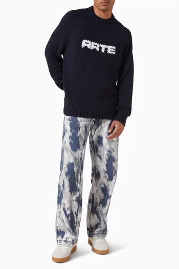 سترة بشعار الماركة المبكسل قماش منسوج