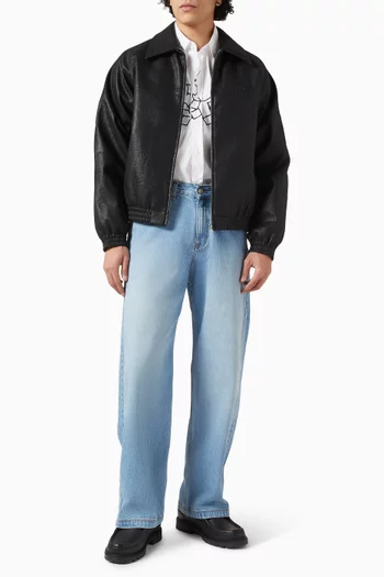 جاكيت بيزك جلد صناعي