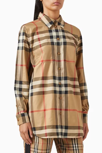 قميص باولا بنقشة مربعات