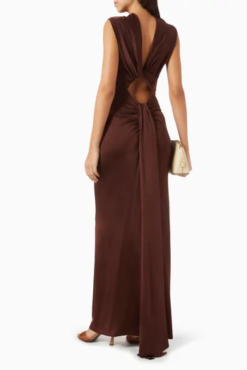 Twist-back Gown in Jersey