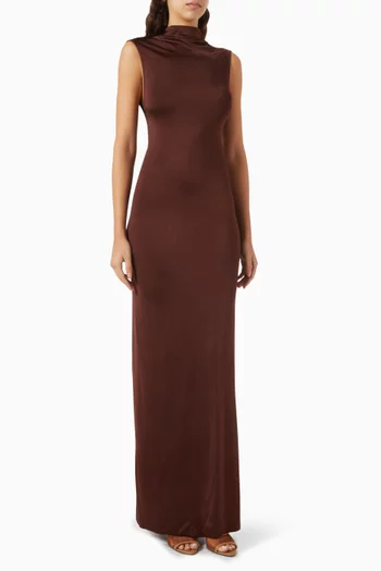 Twist-back Gown in Jersey