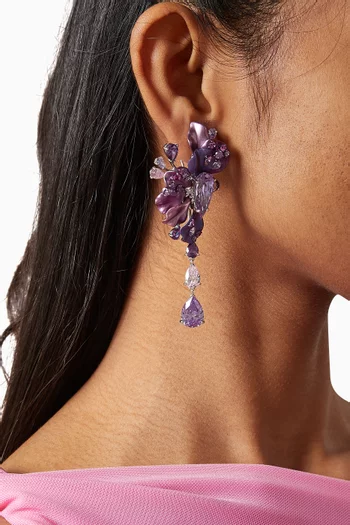 Ariel Earrings in 18kt White Gold & Rhodium Vermeil