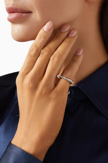 Roxy Diamond Pinky Ring in 14kt Rose & White Gold