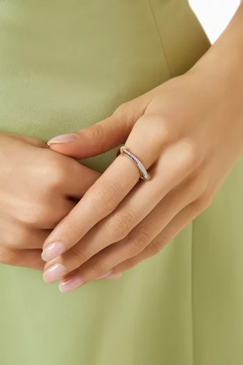 Roxy Diamond Ring in 14kt Rose & White Gold
