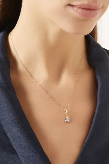 Mini Comet Diamond Charm in 14kt Rose Gold