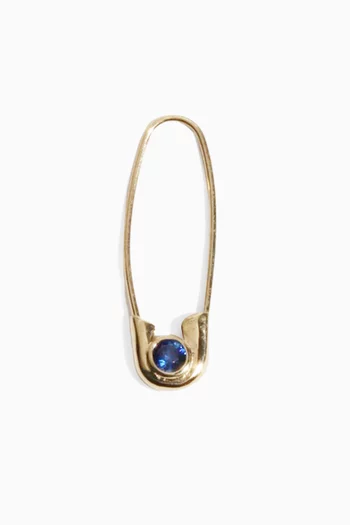 Cirque Single Safety Pin Earring in 14kt Gold