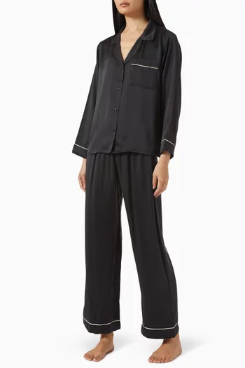 Inez Washable Long PJ Set in Silk