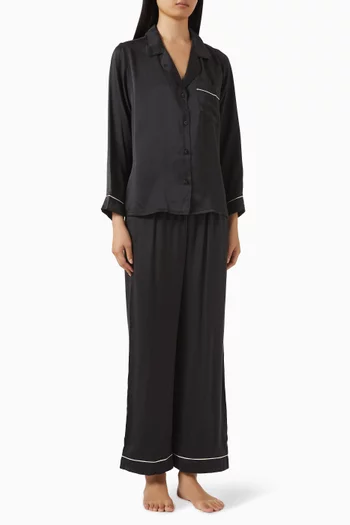 Inez Washable Long PJ Set in Silk