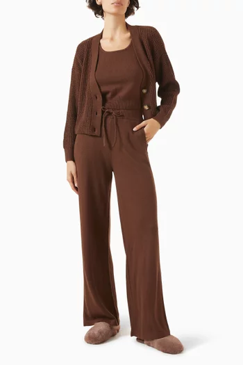 Recycled Sweater Cropped Tank Top in Cotton-blend