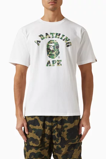 ABC Camo College T-shirt in Cotton
