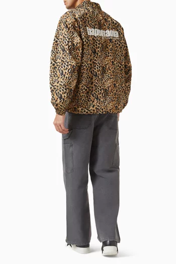 جاكيت كوتش بنقشة جلد الفهد قطن