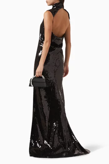 Zegli Sequin-embellished Gown