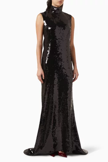 Zegli Sequin-embellished Gown