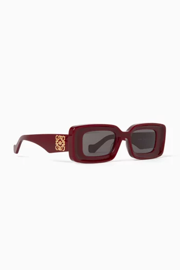 Rectangle-shaped Sunglasses in Acetate