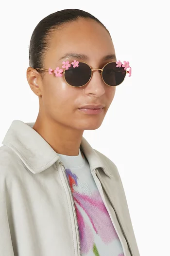 Daisy Field Sunglasses in Metal