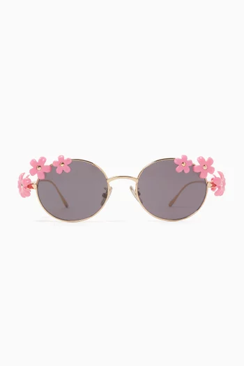Daisy Field Sunglasses in Metal