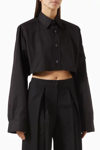 Box Crop Shirt in Cotton