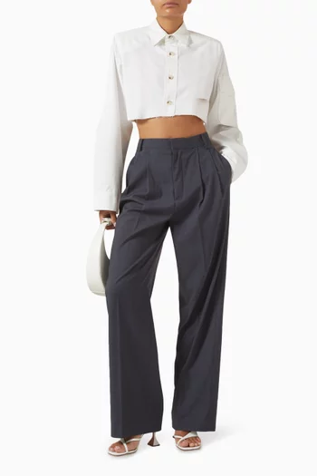 Box Crop Shirt in Cotton