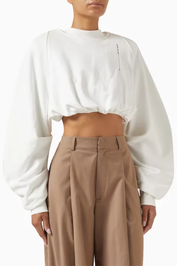 Teri Boxy Crop Sweater