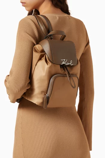 K/Signature Backpack in Nylon