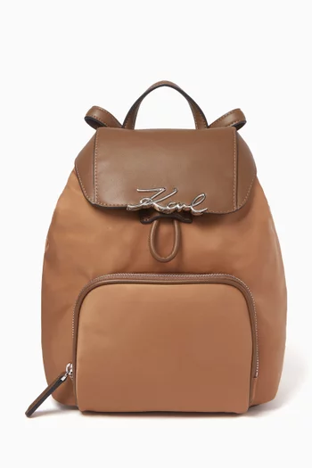 K/Signature Backpack in Nylon