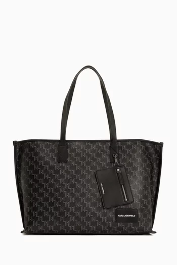 K/Voyage Large Tote Bag in Faux Leather