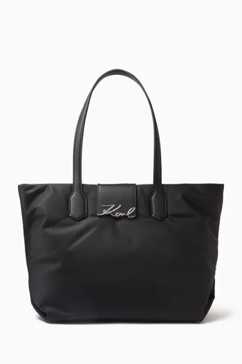 K/ Signature Medium Tote Bag in Recycled Nylon