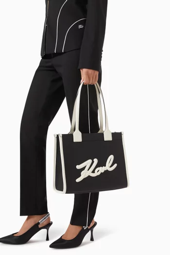 K/Skuare Tote Bag in Grained Faux Leather