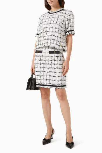 بلوزة بوكليه مزيج صوف