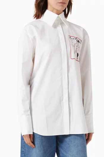 Karl Series Shirt in Cotton Poplin