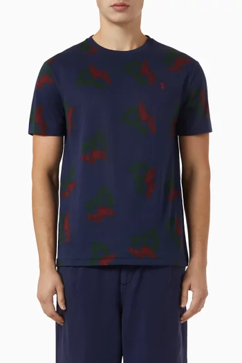 Printed T-shirt in Cotton
