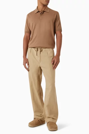 Short-sleeve Polo  Shirt in Knit