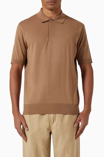 Short-sleeve Polo  Shirt in Knit