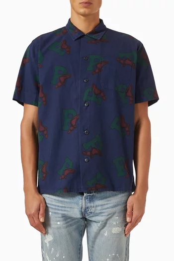 P-Wing Camp Shirt in Cotton Chino