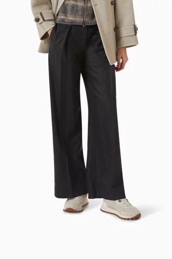 Shearling-lined Sneakers in Suede