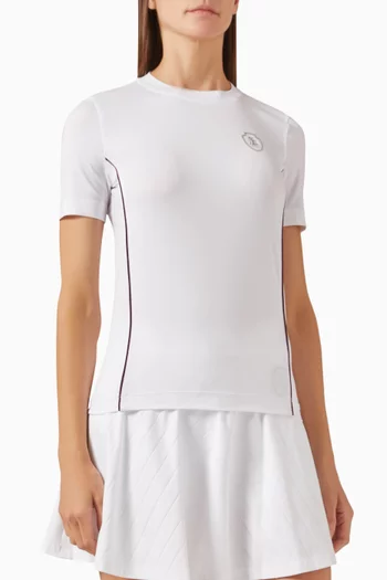 Logo T-shirt in Techno Jersey