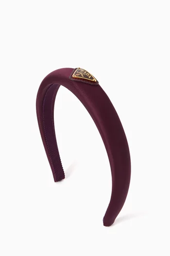 Triangle Logo Headband in Re-Nylon